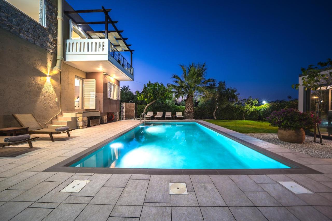 Petronila Luxury Villa With Heated Private Pool Kissamos Bagian luar foto