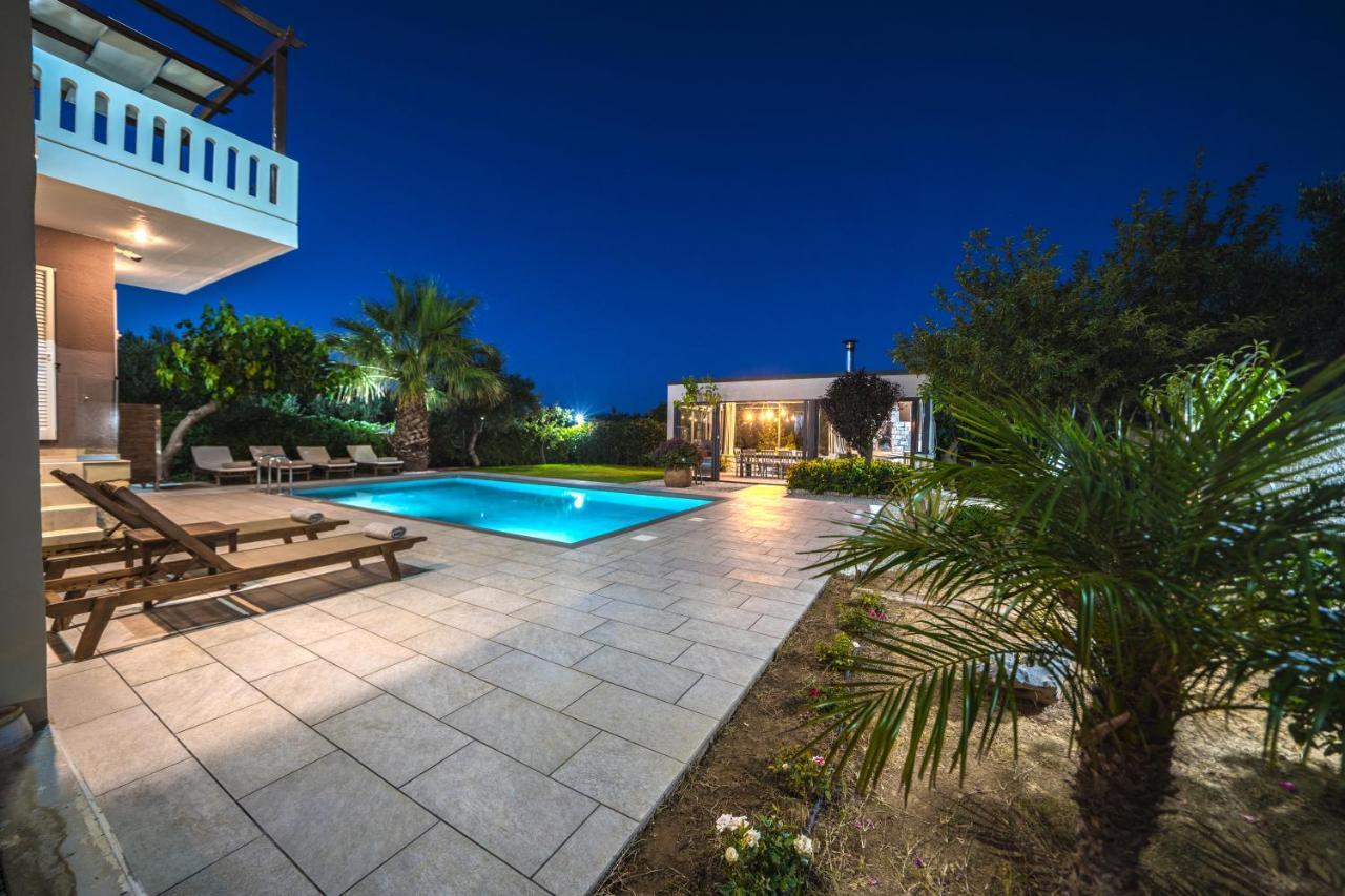 Petronila Luxury Villa With Heated Private Pool Kissamos Bagian luar foto